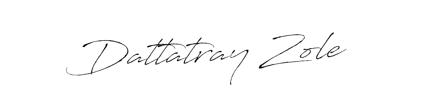 Design your own signature with our free online signature maker. With this signature software, you can create a handwritten (Antro_Vectra) signature for name Dattatray Zole. Dattatray Zole signature style 6 images and pictures png