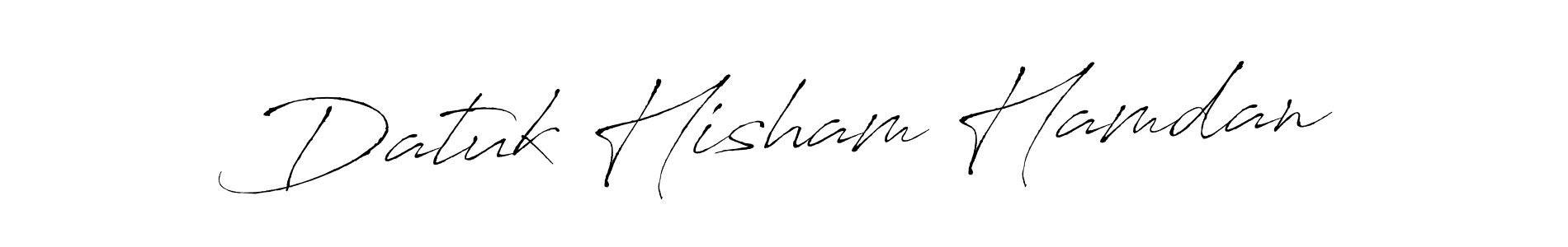 Make a short Datuk Hisham Hamdan signature style. Manage your documents anywhere anytime using Antro_Vectra. Create and add eSignatures, submit forms, share and send files easily. Datuk Hisham Hamdan signature style 6 images and pictures png