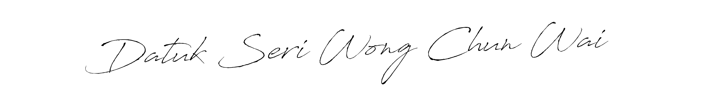 You can use this online signature creator to create a handwritten signature for the name Datuk Seri Wong Chun Wai. This is the best online autograph maker. Datuk Seri Wong Chun Wai signature style 6 images and pictures png