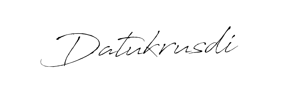 How to make Datukrusdi name signature. Use Antro_Vectra style for creating short signs online. This is the latest handwritten sign. Datukrusdi signature style 6 images and pictures png