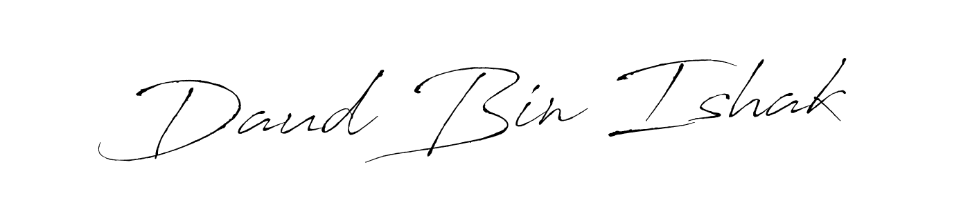 The best way (Antro_Vectra) to make a short signature is to pick only two or three words in your name. The name Daud Bin Ishak include a total of six letters. For converting this name. Daud Bin Ishak signature style 6 images and pictures png