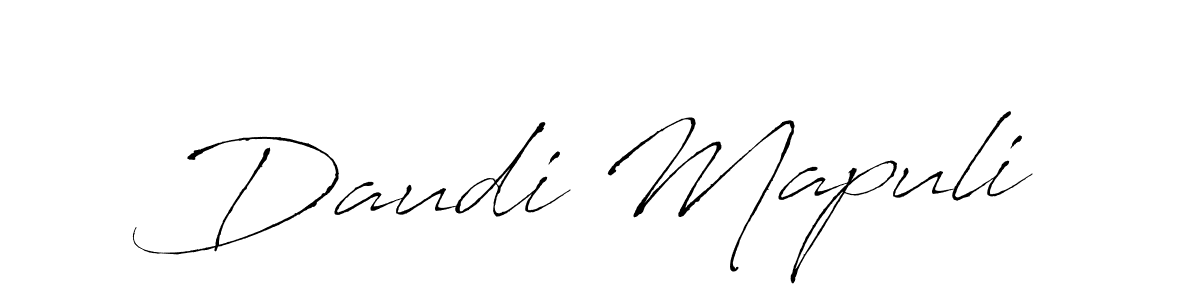Create a beautiful signature design for name Daudi Mapuli. With this signature (Antro_Vectra) fonts, you can make a handwritten signature for free. Daudi Mapuli signature style 6 images and pictures png