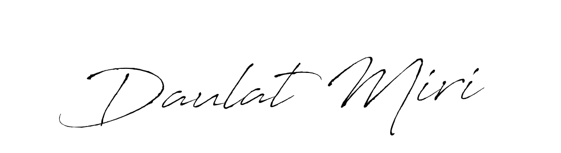 Design your own signature with our free online signature maker. With this signature software, you can create a handwritten (Antro_Vectra) signature for name Daulat Miri. Daulat Miri signature style 6 images and pictures png