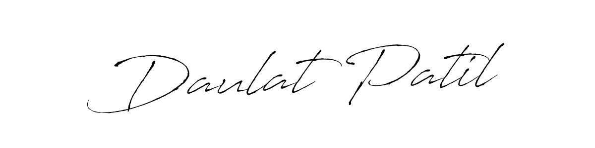 You should practise on your own different ways (Antro_Vectra) to write your name (Daulat Patil) in signature. don't let someone else do it for you. Daulat Patil signature style 6 images and pictures png