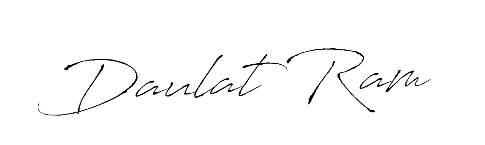 Use a signature maker to create a handwritten signature online. With this signature software, you can design (Antro_Vectra) your own signature for name Daulat Ram. Daulat Ram signature style 6 images and pictures png