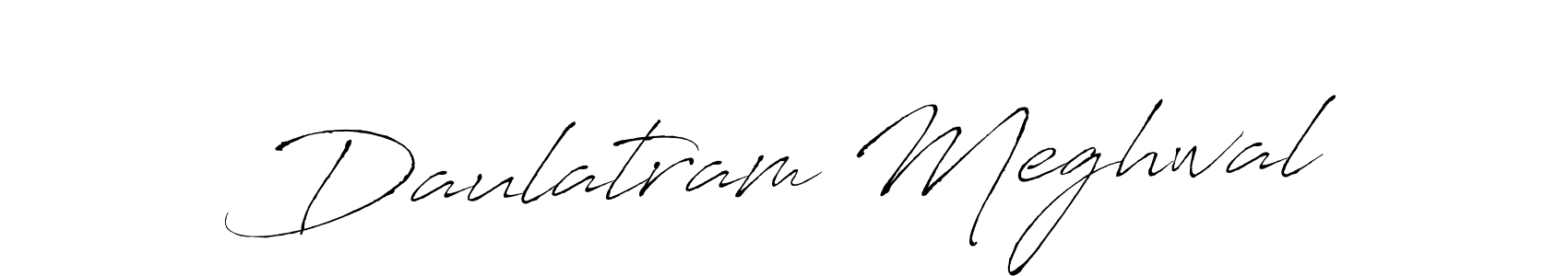 Also we have Daulatram Meghwal name is the best signature style. Create professional handwritten signature collection using Antro_Vectra autograph style. Daulatram Meghwal signature style 6 images and pictures png