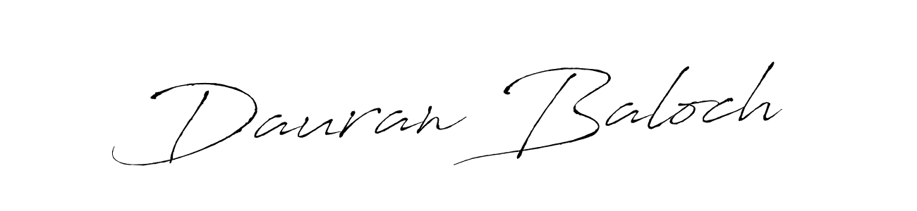 Make a beautiful signature design for name Dauran Baloch. With this signature (Antro_Vectra) style, you can create a handwritten signature for free. Dauran Baloch signature style 6 images and pictures png