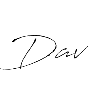 Make a beautiful signature design for name Dav. With this signature (Antro_Vectra) style, you can create a handwritten signature for free. Dav signature style 6 images and pictures png