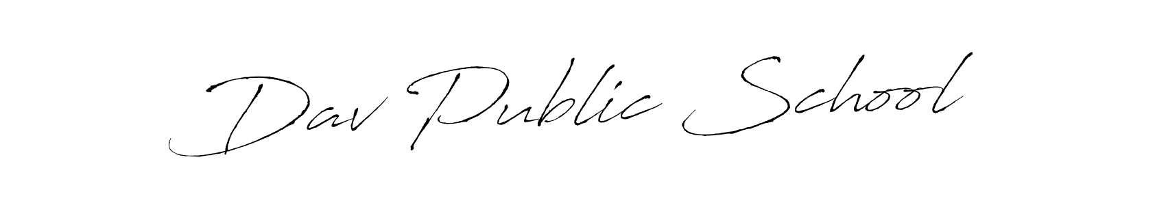 Make a beautiful signature design for name Dav Public School. With this signature (Antro_Vectra) style, you can create a handwritten signature for free. Dav Public School signature style 6 images and pictures png