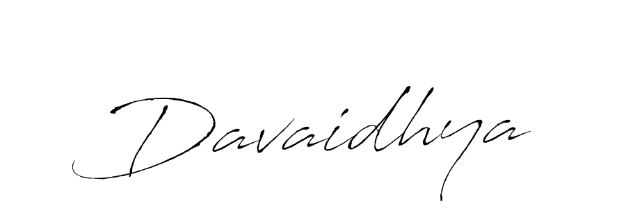 Use a signature maker to create a handwritten signature online. With this signature software, you can design (Antro_Vectra) your own signature for name Davaidhya. Davaidhya signature style 6 images and pictures png