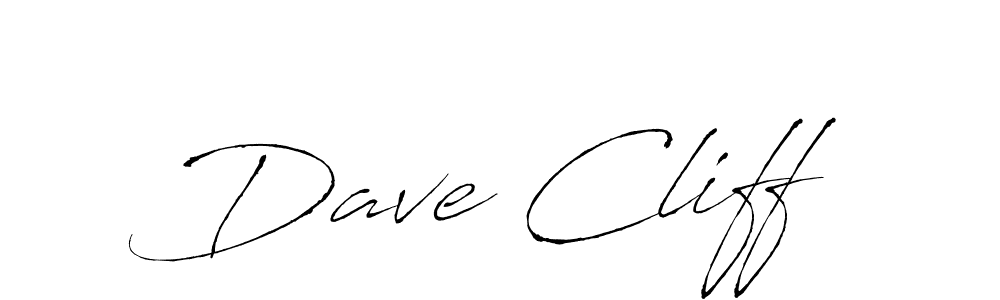 Use a signature maker to create a handwritten signature online. With this signature software, you can design (Antro_Vectra) your own signature for name Dave Cliff. Dave Cliff signature style 6 images and pictures png