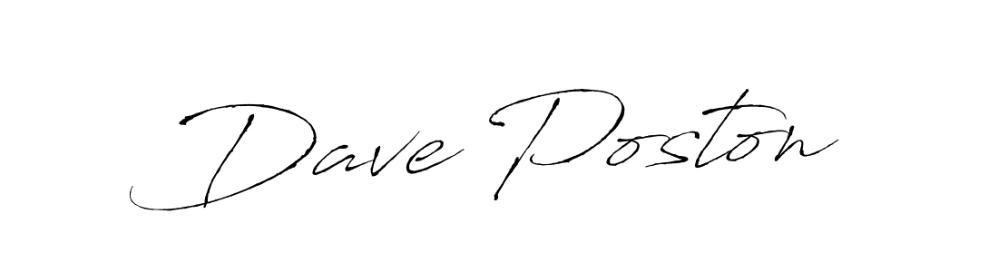 Make a beautiful signature design for name Dave Poston. With this signature (Antro_Vectra) style, you can create a handwritten signature for free. Dave Poston signature style 6 images and pictures png