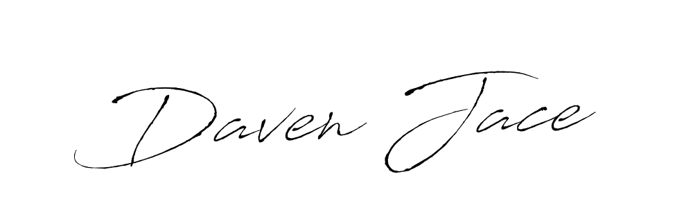 Make a beautiful signature design for name Daven Jace. With this signature (Antro_Vectra) style, you can create a handwritten signature for free. Daven Jace signature style 6 images and pictures png