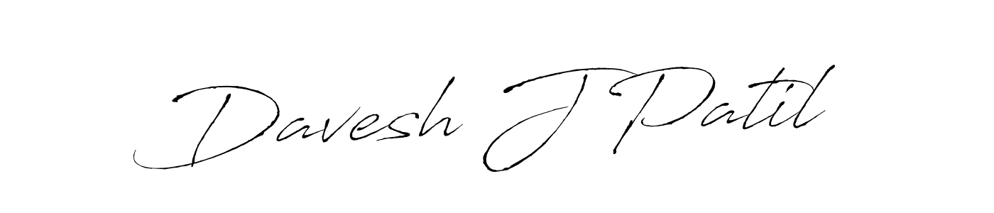 Davesh J Patil stylish signature style. Best Handwritten Sign (Antro_Vectra) for my name. Handwritten Signature Collection Ideas for my name Davesh J Patil. Davesh J Patil signature style 6 images and pictures png