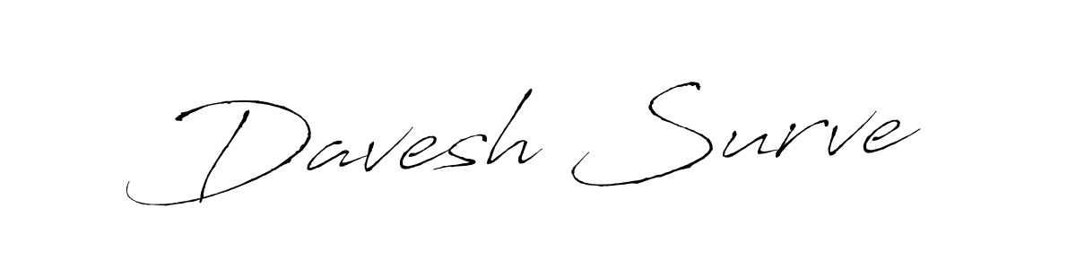 Use a signature maker to create a handwritten signature online. With this signature software, you can design (Antro_Vectra) your own signature for name Davesh Surve. Davesh Surve signature style 6 images and pictures png