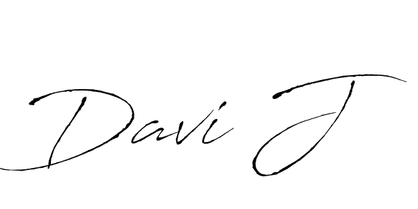 Make a beautiful signature design for name Davi J. With this signature (Antro_Vectra) style, you can create a handwritten signature for free. Davi J signature style 6 images and pictures png