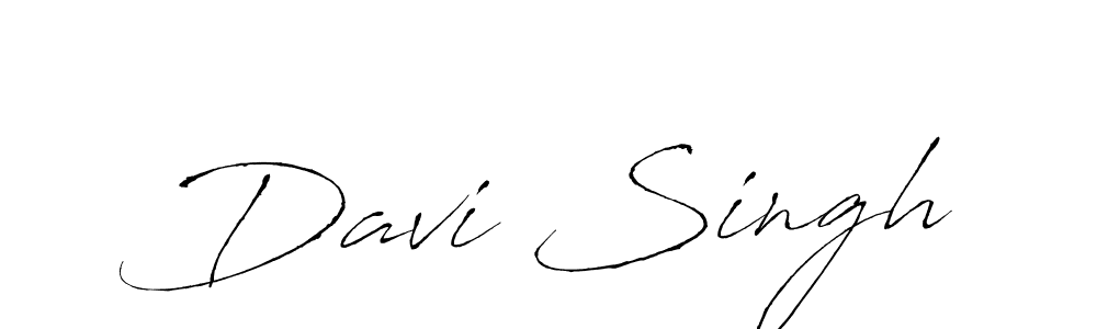 Make a beautiful signature design for name Davi Singh. With this signature (Antro_Vectra) style, you can create a handwritten signature for free. Davi Singh signature style 6 images and pictures png
