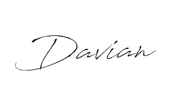 Davian stylish signature style. Best Handwritten Sign (Antro_Vectra) for my name. Handwritten Signature Collection Ideas for my name Davian. Davian signature style 6 images and pictures png