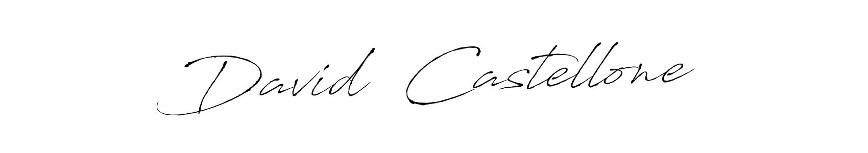 The best way (Antro_Vectra) to make a short signature is to pick only two or three words in your name. The name David  Castellone include a total of six letters. For converting this name. David  Castellone signature style 6 images and pictures png