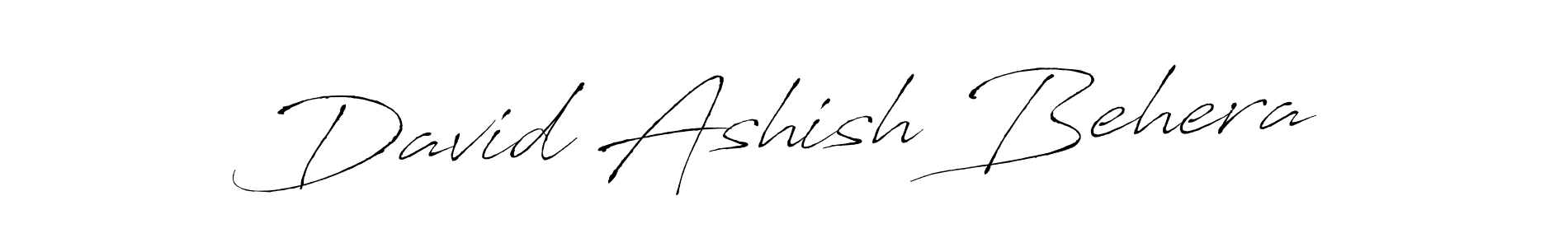 How to make David Ashish Behera name signature. Use Antro_Vectra style for creating short signs online. This is the latest handwritten sign. David Ashish Behera signature style 6 images and pictures png