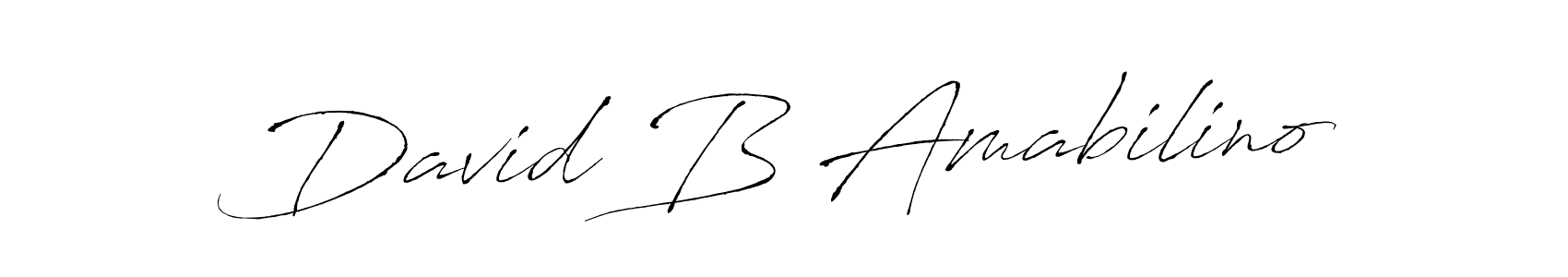 Also You can easily find your signature by using the search form. We will create David B Amabilino name handwritten signature images for you free of cost using Antro_Vectra sign style. David B Amabilino signature style 6 images and pictures png