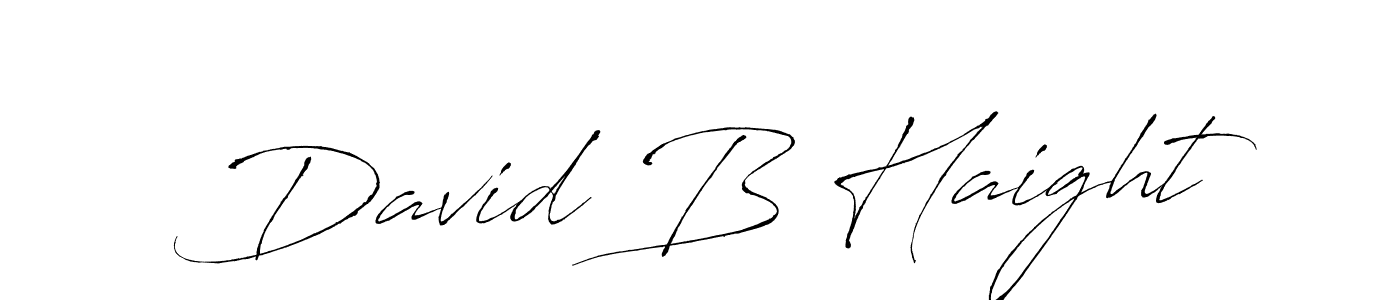 The best way (Antro_Vectra) to make a short signature is to pick only two or three words in your name. The name David B Haight include a total of six letters. For converting this name. David B Haight signature style 6 images and pictures png