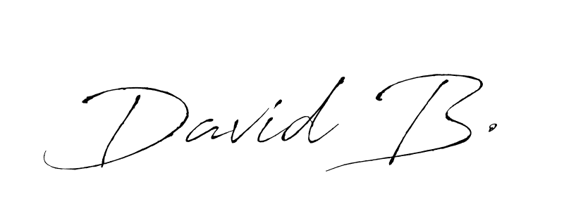 Make a beautiful signature design for name David B.. With this signature (Antro_Vectra) style, you can create a handwritten signature for free. David B. signature style 6 images and pictures png