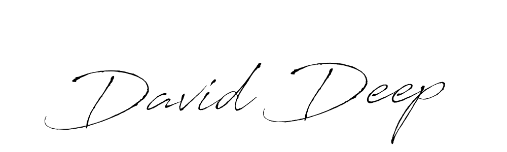 Design your own signature with our free online signature maker. With this signature software, you can create a handwritten (Antro_Vectra) signature for name David Deep. David Deep signature style 6 images and pictures png