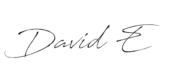 Design your own signature with our free online signature maker. With this signature software, you can create a handwritten (Antro_Vectra) signature for name David E. David E signature style 6 images and pictures png