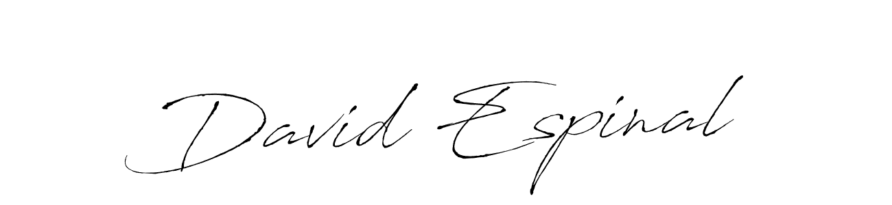 How to make David Espinal name signature. Use Antro_Vectra style for creating short signs online. This is the latest handwritten sign. David Espinal signature style 6 images and pictures png
