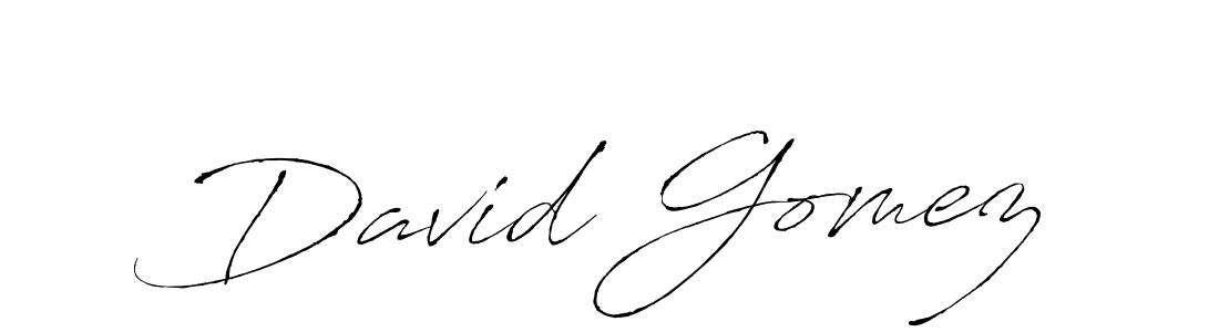 You should practise on your own different ways (Antro_Vectra) to write your name (David Gomez) in signature. don't let someone else do it for you. David Gomez signature style 6 images and pictures png