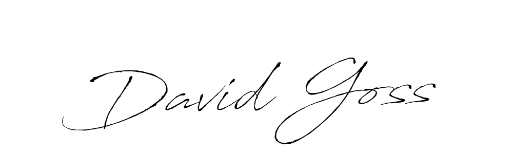 David Goss stylish signature style. Best Handwritten Sign (Antro_Vectra) for my name. Handwritten Signature Collection Ideas for my name David Goss. David Goss signature style 6 images and pictures png