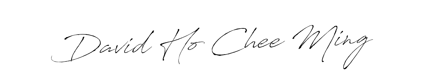 How to make David Ho Chee Ming name signature. Use Antro_Vectra style for creating short signs online. This is the latest handwritten sign. David Ho Chee Ming signature style 6 images and pictures png