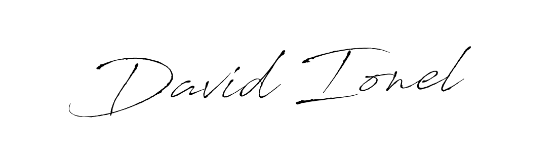 Make a beautiful signature design for name David Ionel. With this signature (Antro_Vectra) style, you can create a handwritten signature for free. David Ionel signature style 6 images and pictures png