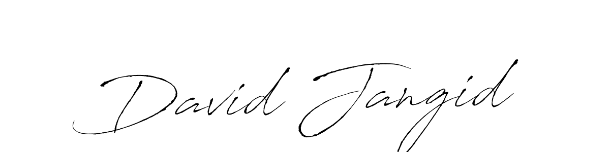 How to make David Jangid name signature. Use Antro_Vectra style for creating short signs online. This is the latest handwritten sign. David Jangid signature style 6 images and pictures png