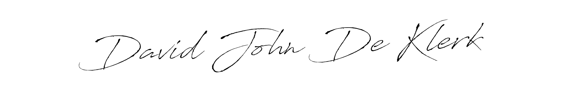 Create a beautiful signature design for name David John De Klerk. With this signature (Antro_Vectra) fonts, you can make a handwritten signature for free. David John De Klerk signature style 6 images and pictures png
