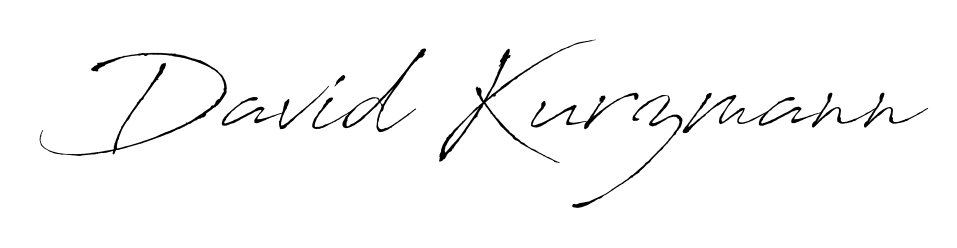 Create a personalized artistic stamp with David Kurzmann in Antro_Vectra font. Perfect for visual artists, designers, and influencers. David Kurzmann signature style 6 images and pictures png