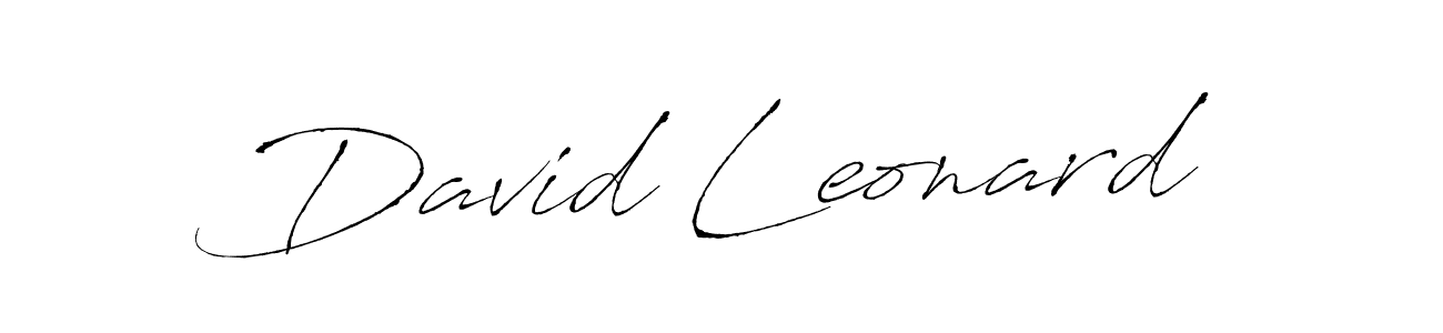 Make a beautiful signature design for name David Leonard. With this signature (Antro_Vectra) style, you can create a handwritten signature for free. David Leonard signature style 6 images and pictures png