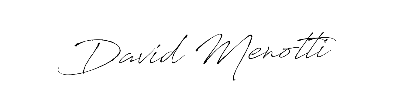 Create a beautiful signature design for name David Menotti. With this signature (Antro_Vectra) fonts, you can make a handwritten signature for free. David Menotti signature style 6 images and pictures png