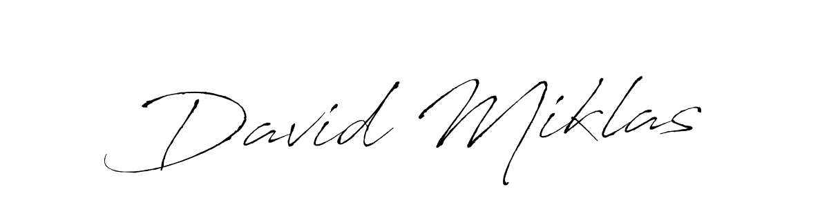 How to make David Miklas name signature. Use Antro_Vectra style for creating short signs online. This is the latest handwritten sign. David Miklas signature style 6 images and pictures png