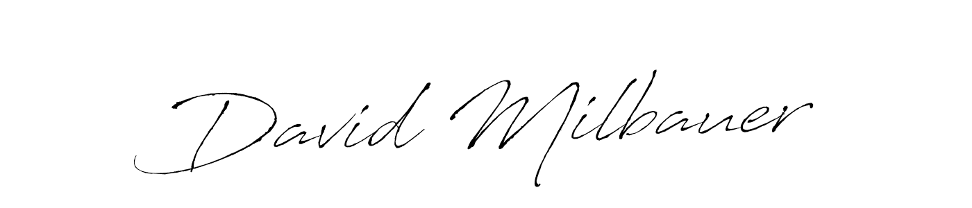 You should practise on your own different ways (Antro_Vectra) to write your name (David Milbauer) in signature. don't let someone else do it for you. David Milbauer signature style 6 images and pictures png
