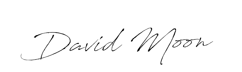 Use a signature maker to create a handwritten signature online. With this signature software, you can design (Antro_Vectra) your own signature for name David Moon. David Moon signature style 6 images and pictures png