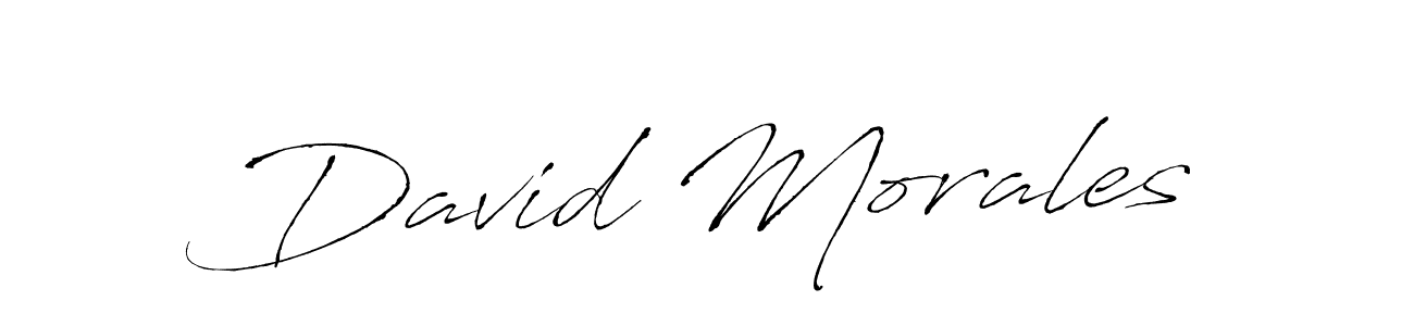 How to make David Morales name signature. Use Antro_Vectra style for creating short signs online. This is the latest handwritten sign. David Morales signature style 6 images and pictures png
