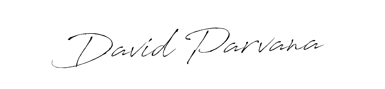 You should practise on your own different ways (Antro_Vectra) to write your name (David Parvana) in signature. don't let someone else do it for you. David Parvana signature style 6 images and pictures png