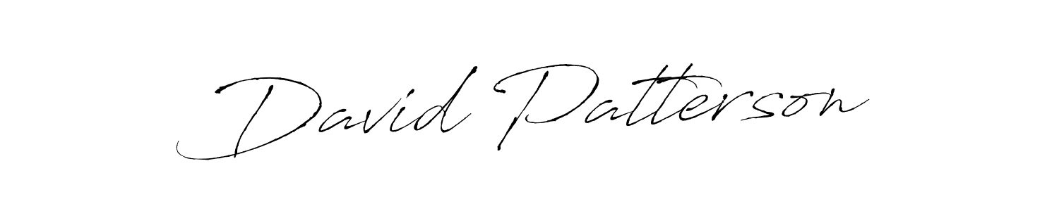 Design your own signature with our free online signature maker. With this signature software, you can create a handwritten (Antro_Vectra) signature for name David Patterson. David Patterson signature style 6 images and pictures png