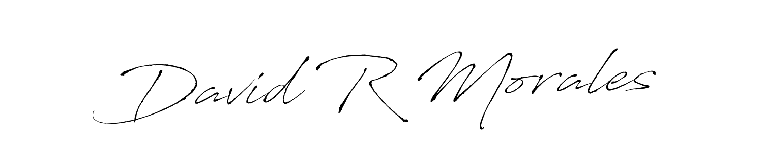 You should practise on your own different ways (Antro_Vectra) to write your name (David R Morales) in signature. don't let someone else do it for you. David R Morales signature style 6 images and pictures png