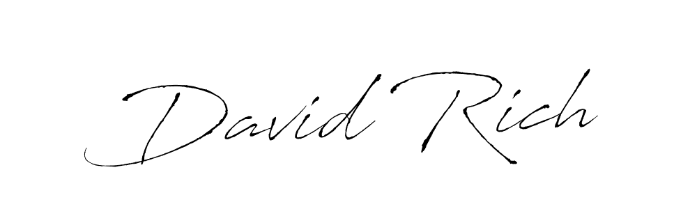 if you are searching for the best signature style for your name David Rich. so please give up your signature search. here we have designed multiple signature styles  using Antro_Vectra. David Rich signature style 6 images and pictures png
