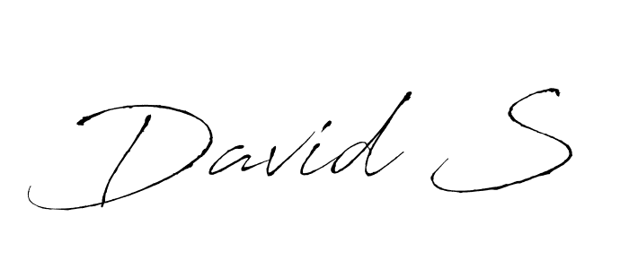 You should practise on your own different ways (Antro_Vectra) to write your name (David S) in signature. don't let someone else do it for you. David S signature style 6 images and pictures png