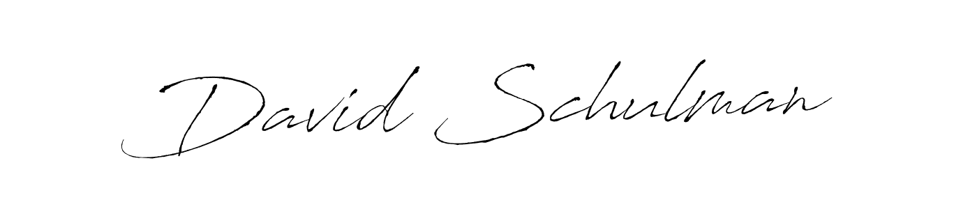 Design your own signature with our free online signature maker. With this signature software, you can create a handwritten (Antro_Vectra) signature for name David Schulman. David Schulman signature style 6 images and pictures png