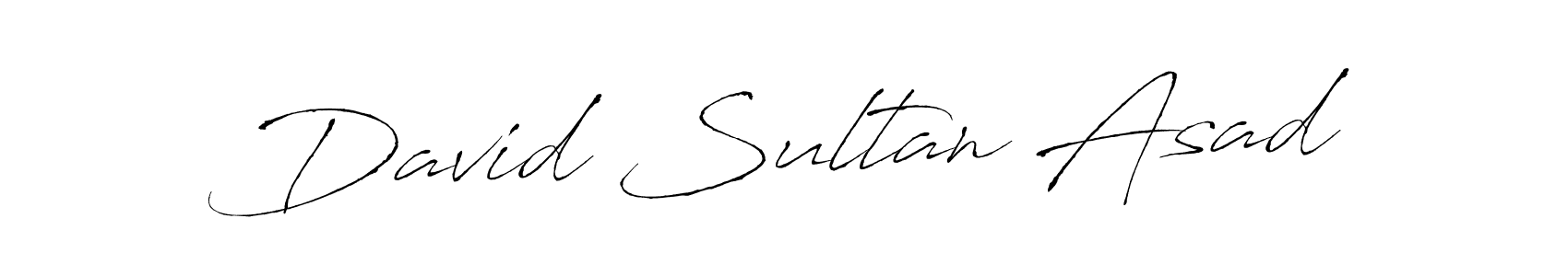 Design your own signature with our free online signature maker. With this signature software, you can create a handwritten (Antro_Vectra) signature for name David Sultan Asad. David Sultan Asad signature style 6 images and pictures png